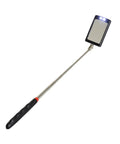 Telescoping Swiveling Inspection Mirror Tool With Twin White LED Lights Handy 27 Inch Reach 360 Degree Adjustable Mirror
