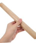 Hand holding a Six Pack Hardwood Tool Handles Replacement Grips For Shovel Hoe Sickle Axe And Hammer Ergonomic Comfort Grip.