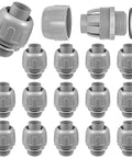 16 Pack 3/4 Inch Liquid Tight PVC Connector Fittings NPT Non Metallic Nylon 6 Electrical Conduit UL Listed