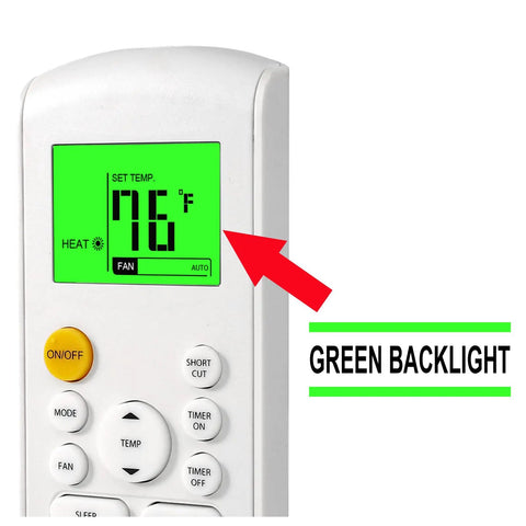Replacement Remote Control For MRCOOL Frimec Klimaire Air Conditioner Units Compatible With RG57B1 BGE with green display