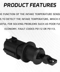 Intake Air Temperature Sensor IAT For Chrysler Dodge Jeep Vehicles OEM Grade 4606487AA 4606487AB Replacement Part