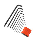Pro Grade 2 Set High Carbon Steel Hex Wrenches With Ball And Flat Ends For Tightening Bike Bolts And Pro Maintenance Work That Hits Different Without The Hand Pain Or Slip Ups., 9-piece metric hex key set with holder