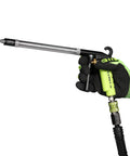 X1 Blow Gun Kit 10 Piece ZillaGreen with Easy Grip Aluminum Body in use with safety nozzle and ergonomic handle