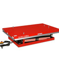 Heavy Duty 4400 Lb Electric Hydraulic Double Scissor Lift Table With 70.1 Inch Lift, 63 By 39.4 Inch Platform, UL Certified Motor