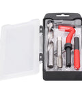15 Piece M14x1.5 Thread Repair Kit With Stainless Steel Inserts And HSS Drill And Tap For Auto Engine Block Repair And Durable Thread Restoration In Steel And Aluminum in open case