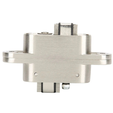 Heavy Duty Folding Door Hinge Built Tough For Silent Glide Operation Smooth Swinging Motion With Wear Resistant Nylon Pad No Hassle Install Zinc Alloy Cabinet Hardware For Interior Doors, front view.