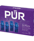 Four Pack Replacement Water Filter For Pitcher And Dispenser Two In One Power Pack Filtration NSF Certified Cuts Chlorine