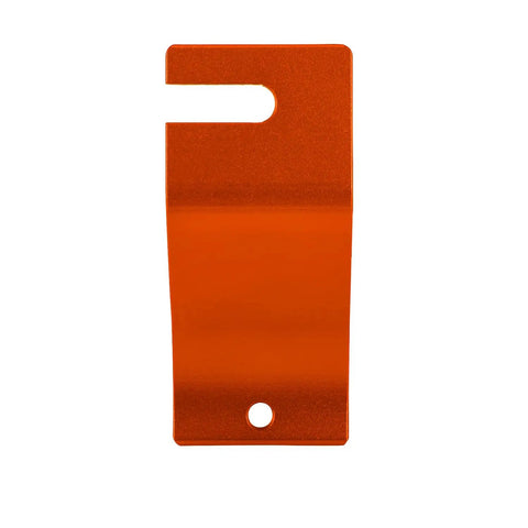 Bead Buddy Tire Installation Holder Hook for Off Road Dirt Bikes and Motocross Universal Tire Changer Tool in orange aluminum