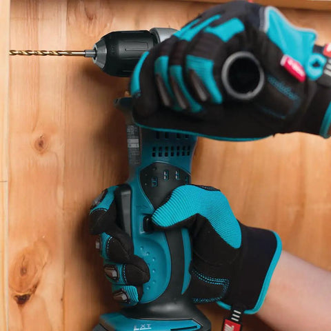 Person using Cordless 18V 3/8 Inch Angle Drill with Variable Speed 0-1800 RPM, Keyless Chuck, 121 In-Lbs Max Torque, Tool only
