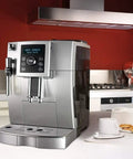 Solid Home 15 Bar Espresso Coffee Machine With Built In Milk Frother Adjustable Steam Wand Stainless Steel Frame Quick Rinse Setup For Your Daily Grind on kitchen counter.