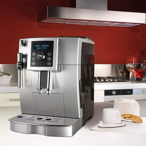 Solid Home 15 Bar Espresso Coffee Machine With Built In Milk Frother Adjustable Steam Wand Stainless Steel Frame Quick Rinse Setup For Your Daily Grind on kitchen counter.