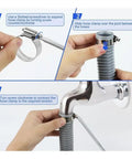 Get Your Fix Fast With This Sick 82Pc Stainless Steel Worm Gear Clamp Kit Featuring Heavy Duty Adjustable Hose Clamps For Water And Oil Lines In All Sizes From Small To Giant. stainless steel worm gear hose clamp install steps