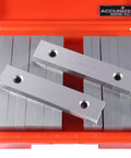 Precision Machinist Parallel Sets Eight Pairs One Half Inch Thick Six Inch Long Alloy Steel Parallels For Layout And Setup Pro Grade Tooling With Five Sixteenths Inch Holes And Three Eighths Inch Holes EG06 0428 in orange case