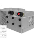 Compact Oilless Rotary Vane Vacuum Pump Delivers Knockout Suction And Solid Continuous Duty Power For Medical Labs Packaging Lines Plus Electronics Repair Shops Running Tight Budgets And Needing Zero Fuss Reliability, showing the front and side view.