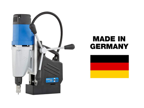 German Made Portable Magnetic Drill Press With Dual Speed Controls And A Beefy 9.5 Amp Motor That Smashes Through Heavy Steel Plate Jobsite Ready Compact Frame