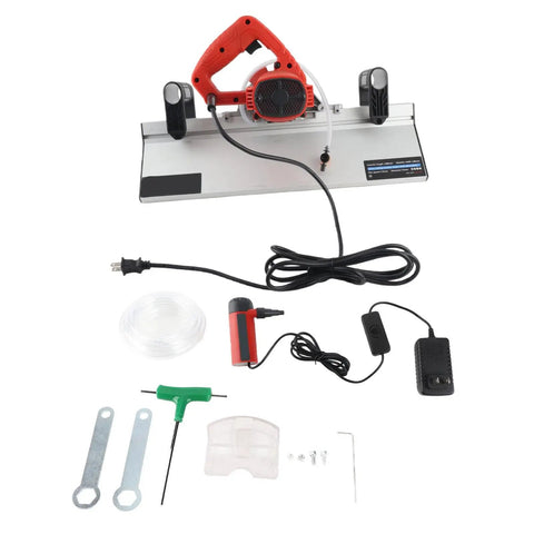 Heavy Duty Electric Tile Bevel Cutter And Chamfering Machine With 45 Degree Precision Edge Work And 1200 Watt Motor with accessories