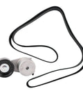Heavy Duty Serpentine Belt Tensioner Kit Fits Nissan Frontier Xterra Pathfinder 2005 2019 Suzuki Equator 2009 2012 with belt and pulley
