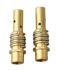 Close-up of brass contact tips from 14 Piece MIG MAG Welding Torch Accessories Kit With M6 0.8mm for MB14/15