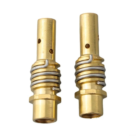 Close-up of brass contact tips from 14 Piece MIG MAG Welding Torch Accessories Kit With M6 0.8mm for MB14/15