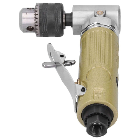 Powerful 25000 RPM Air Drill For Heavy Duty Tapping And Drilling In Auto Furniture And Hardware Maintenance With Rust Proof Coat, showcasing trigger and chuck.
