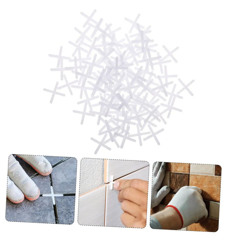10,000 Pcs Pro Grade Tile Leveling Spacers and Positioning Cards PE Material for Quick Setup shown in use for tile installation