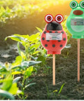 Two-Pack Indoor Outdoor Soil Moisture Meter with Frog and Ladybug, 7-inch Probe, Battery-Free Plant Care Tool in Garden Soil