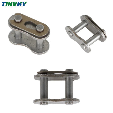 40 Roller Chain 10 Feet With 2 Connecting Links Heavy Duty Industrial Chain links close-up