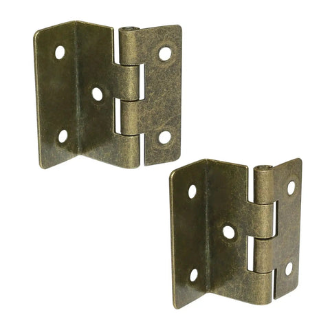 Vintage Triple Fold Cabinet Hinge With Screws Bronze Finish 36x12mm Five Hole Antique Iron Hinge for small furniture