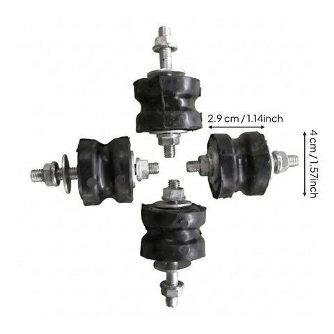 4 Pack Generator Rubber Mounts Non Slip Anti Vibration Feet with size dimensions