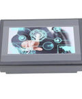7 Inch HMI Display Panel With TFT LCD 12 Inputs 8 Outputs FX3U 20 40 48MRT Compatible Easy Install Plug and Play Ready ARM9 Processor IP65 Rugged Industrial Touch Panel For Automation front view