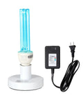 UVC Sanitizer Lamp With Ozone for Home Use 185nm Germ Busting Light with E26 Base and 110V Timer, 15 30 60 Minutes, Plug and Switch