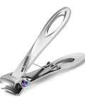 Wide Jaw Nail Clippers For Thick Nails Heavy Duty Stainless Steel With 11mm Opening Durable Sharp Edge For Thick Hard Nails Manicure Tool Built For Home Use Or Professional Salon Quality Results, stainless steel side view