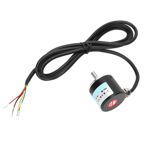 Solid Shaft Encoder For Precision Motion Control, 3 Phase, 30 KHz, 1000B1024B DC 5-24V, 1024Z Pro Accessories For Office Automation And Engineering, High Accuracy, Pro Grade, Rock Solid Durability, 6mm shaft with cable