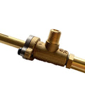 Close-up of Tough Heavy Duty Natural Gas Range Stove Top Burner Valve Replacements For Commercial Restaurant Kitchens Two Pack Set