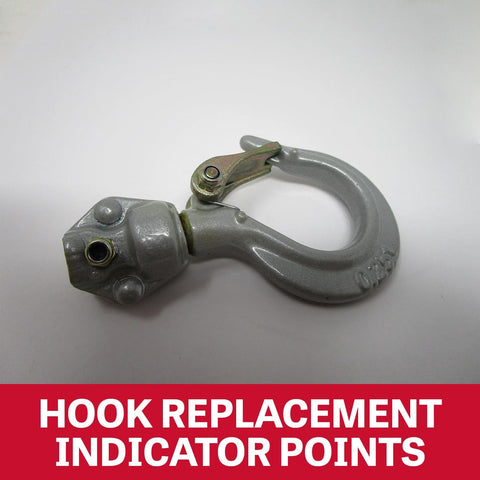 Industrial-grade alloy steel hook from 1/2-Ton Compact Lever Hoist With 15 Ft Lift, Lightweight For Tight Spaces, features 360° rotation.