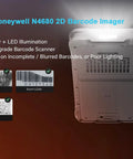 Built-in Honeywell N4680 2D Barcode Imager for Badass Durability 6.5-Inch Rugged Tablet PC with LED illumination.