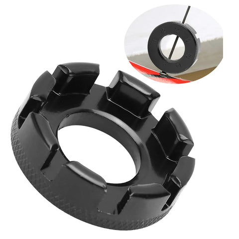 8 Way Bike Spoke Wrench Nipple Key in Molybdenum Steel for Wheel Truing and Rim Deformation Repair, tool close-up view