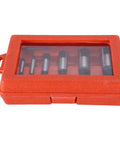 8-Piece Broken Screw Extractor Set For Damaged Screws, Rusted Bolts And Pipe Fittings with Durable Storage Case