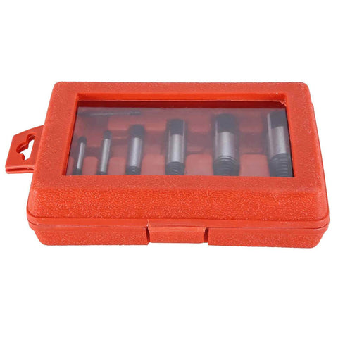 8-Piece Broken Screw Extractor Set For Damaged Screws, Rusted Bolts And Pipe Fittings with Durable Storage Case