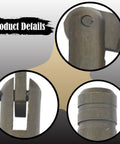 Close-up view of 10 Pieces Mini Brass Barrel Hinges Concealed Cabinet Hinge Set For Wooden Furniture Rust Resistant And Durable