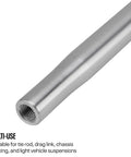 Swedged Aluminum Panhard Radius Rod Built Tough With 3/8-24 Threaded Ends RH/LH, 10.5 Inch Length, 3/4 Inch OD, 0.120 Inch Wall, 6061-T6 Lightweight Yet Rugged Link For Shifter Linkage And Spoiler Supports, threaded end view