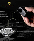 High Accuracy Diamond Tester Pen With LCD Display And LED Indicator, hand-held black thermal conductivity diamond tester pen used on a diamond
