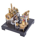Do It Yourself Steam Beam Engine Model That Runs Full Metal Boiler Kit with Centrifugal Flyball Governor on display base