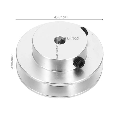 Single Groove Pulley For 6mm Synchronous Belt Aluminum Alloy With Hard Anodized Finish Mechanical Drive Replacement Part For Small Motors In Precision Machines And Your Go To High Precision Equipment, 4cm diameter
