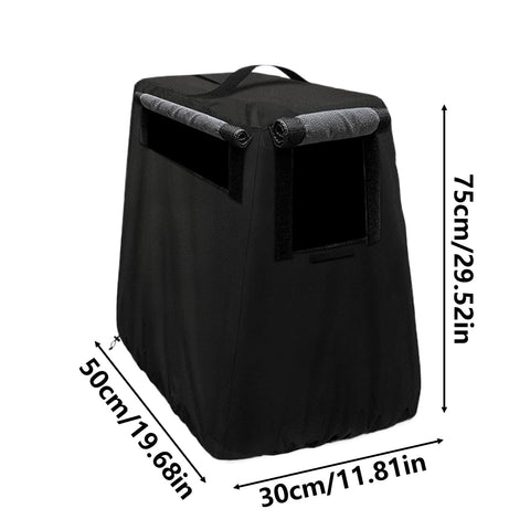 Black All Weather Pump Cover Built To Last With Heavy Duty Reinforced Seams And Easy Fit Design Durable Oxford Fabric Shelter