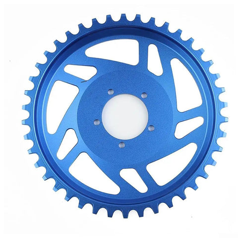 Blue 42T Aluminum Alloy Offset Chainring For Bafang BB SHD Motor E Bike Upgrade Lightweight 180G Ride Ready