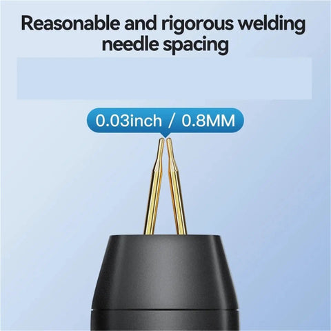 Welding needle spacing on Portable Handheld Spot Welder With 11 Adjustable Power Levels For DIY And Professional Projects