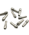 10 Piece Durable Shiny One Eighth Inch Rotary Tool Collet Bits No 480 For Dremel And Other Rotary Tools Compatible scattered on a white background