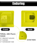 10 Pack Tool Holder Dock Mount For 18V Drills And Batteries, Wall Mounted Organizer Rack Front and Back View