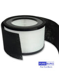 Replacement Filter Set For Crane EE-5068 And Jetery JT-8115M Air Purifiers shown as a single rolled H13 HEPA filter with carbon pre-filter
